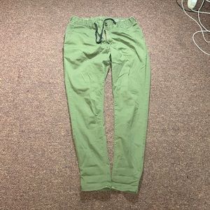 Green skinny chino khaki pants banana republic